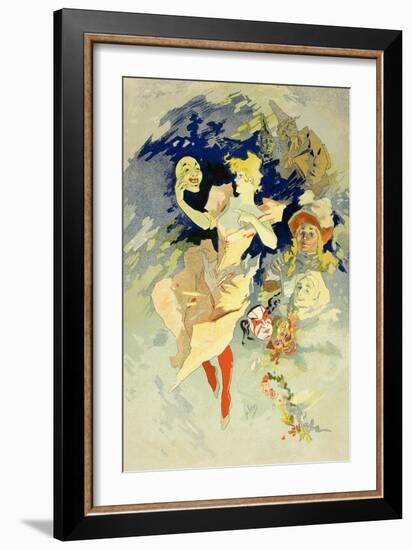 Reproduction of "La Danse," 1891-Jules Chéret-Framed Giclee Print