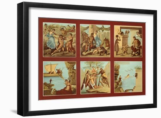 Reproduction of Some Frescoes Depicting Mythological Subjects-Fausto and Felice Niccolini-Framed Giclee Print