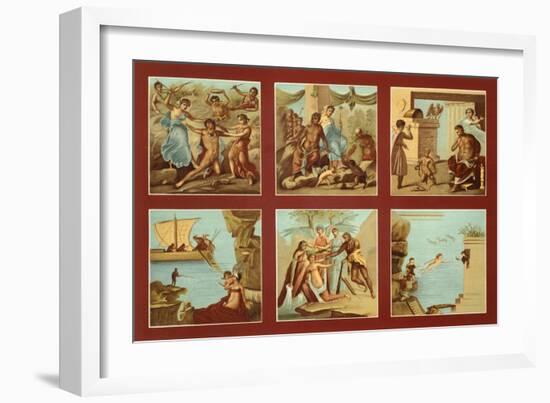 Reproduction of Some Frescoes Depicting Mythological Subjects-Fausto and Felice Niccolini-Framed Giclee Print