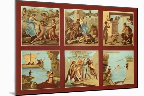 Reproduction of Some Frescoes Depicting Mythological Subjects-Fausto and Felice Niccolini-Mounted Giclee Print