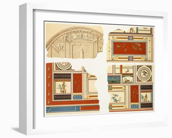 Reproduction of Some Frescoes-Fausto and Felice Niccolini-Framed Giclee Print