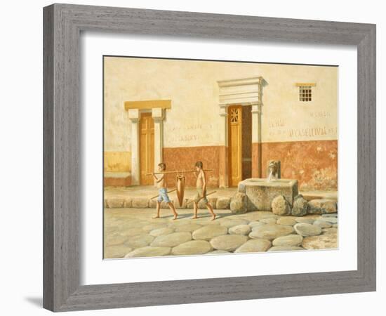 Reproduction of the Fountain of Mercury-Fausto and Felice Niccolini-Framed Giclee Print