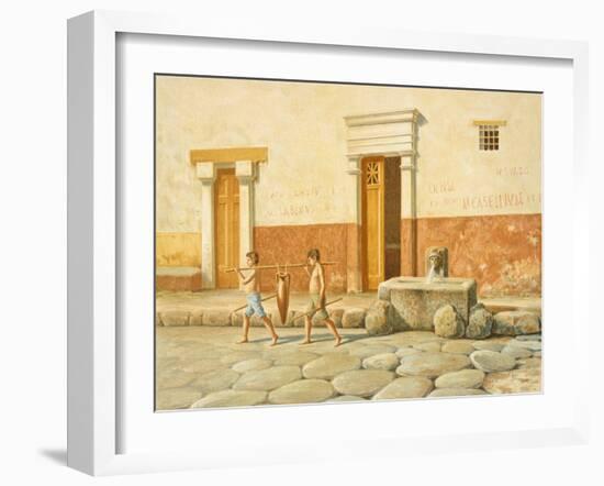 Reproduction of the Fountain of Mercury-Fausto and Felice Niccolini-Framed Giclee Print