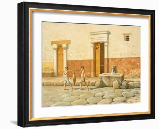 Reproduction of the Fountain of Mercury-Fausto and Felice Niccolini-Framed Giclee Print