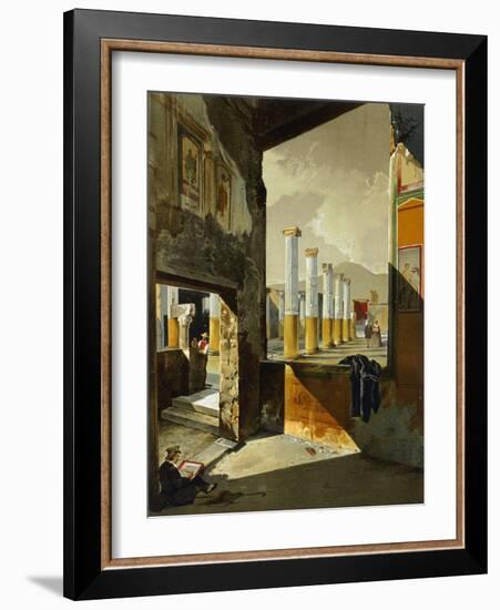 Reproduction of the Interior of a Home, the Houses and Monuments of Pompeii-Fausto and Felice Niccolini-Framed Giclee Print