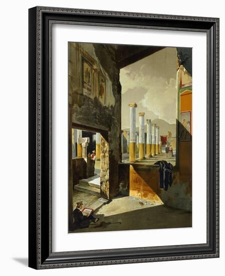 Reproduction of the Interior of a Home, the Houses and Monuments of Pompeii-Fausto and Felice Niccolini-Framed Giclee Print