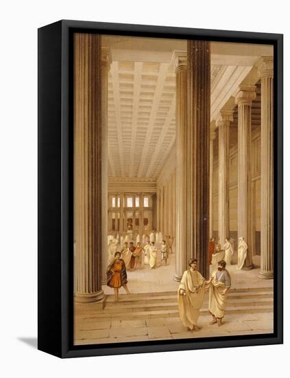 Reproduction of the Interior of the Basilica-Fausto and Felice Niccolini-Framed Premier Image Canvas