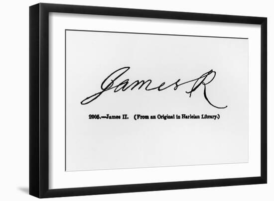 Reproduction of the Signature of James II-null-Framed Giclee Print