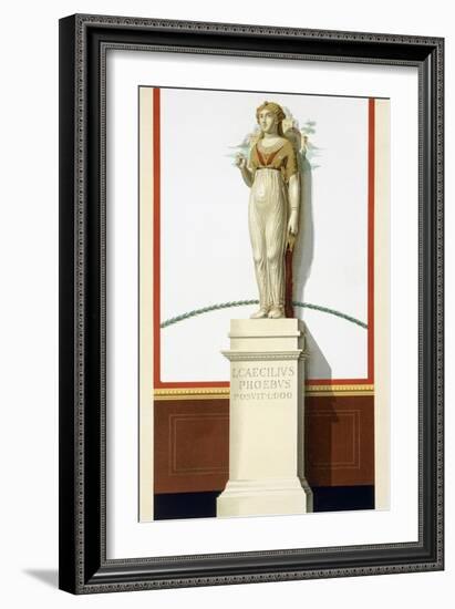 Reproduction of the Statue of Isis, from the Houses and Monuments of Pompeii-Fausto and Felice Niccolini-Framed Giclee Print
