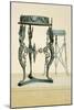 Reproduction of Three-Footed Tables, from the Houses and Monuments of Pompeii-Fausto and Felice Niccolini-Mounted Giclee Print