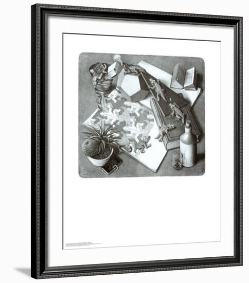 Reptiles-M^ C^ Escher-Framed Art Print