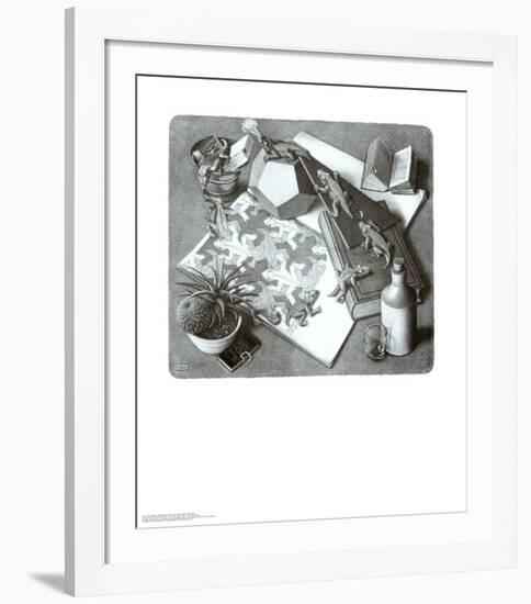 Reptiles-M^ C^ Escher-Framed Art Print