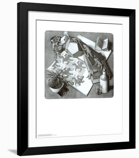 Reptiles-M^ C^ Escher-Framed Art Print