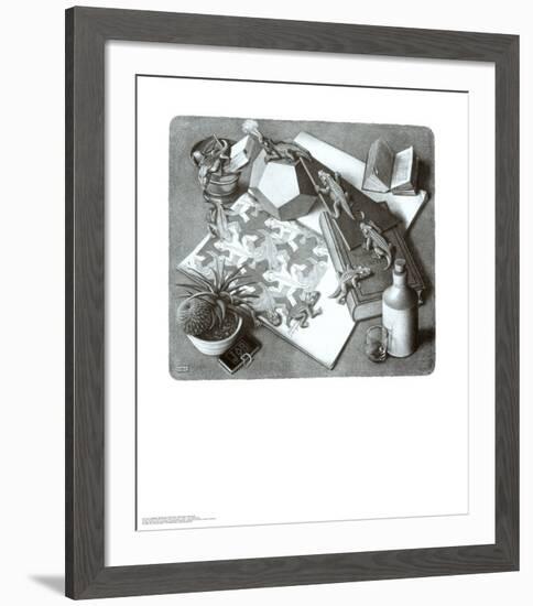 Reptiles-M^ C^ Escher-Framed Art Print