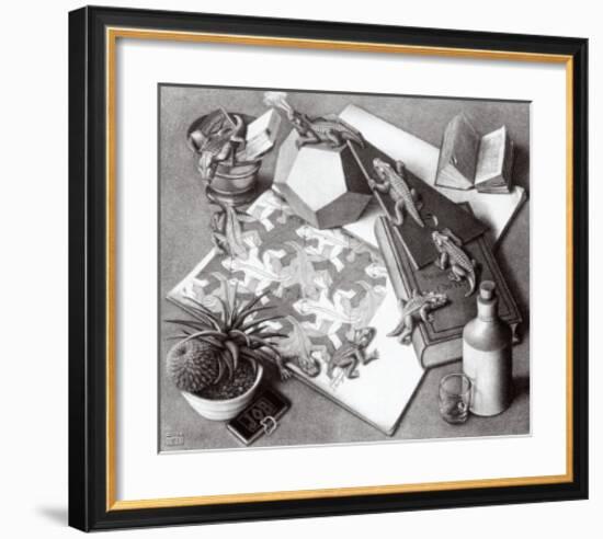 Reptiles-M^ C^ Escher-Framed Art Print