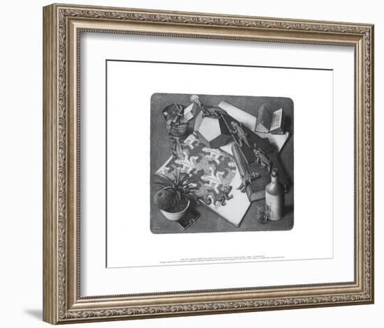 Reptiles-M^ C^ Escher-Framed Art Print