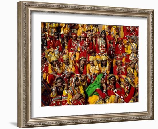 Republic Day Parade, People Dressed in Traditional Costume, Jaipur, Rajasthan, India-Steve Vidler-Framed Photographic Print