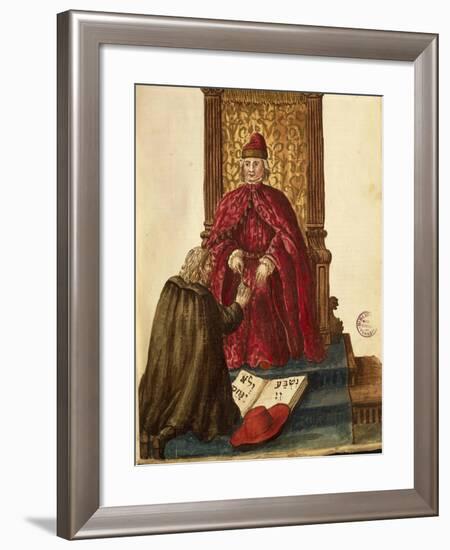 Republic Dignitary Swearing Loyalty to Venetian Doge-Jan van Grevenbroeck-Framed Giclee Print