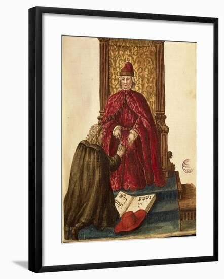 Republic Dignitary Swearing Loyalty to Venetian Doge-Jan van Grevenbroeck-Framed Giclee Print