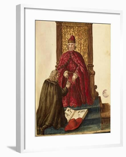 Republic Dignitary Swearing Loyalty to Venetian Doge-Jan van Grevenbroeck-Framed Giclee Print