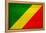 Republic of The Congo Flag Design with Wood Patterning - Flags of the World Series-Philippe Hugonnard-Framed Stretched Canvas