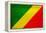 Republic of The Congo Flag Design with Wood Patterning - Flags of the World Series-Philippe Hugonnard-Framed Stretched Canvas