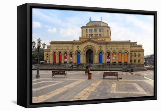 Republic Square in the morning, Yerevan, Armenia, Caucasus, Asia-G&M Therin-Weise-Framed Premier Image Canvas