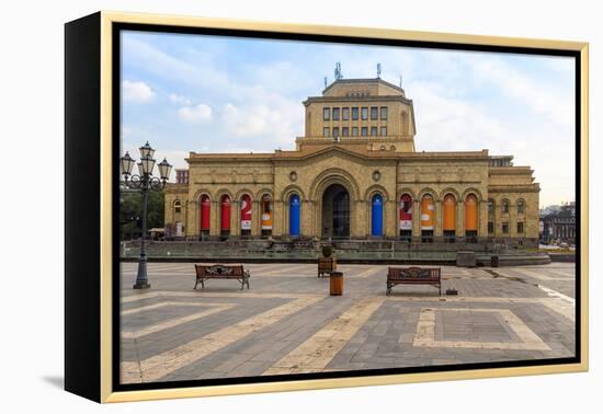 Republic Square in the morning, Yerevan, Armenia, Caucasus, Asia-G&M Therin-Weise-Framed Premier Image Canvas