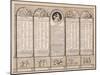 Republican Calendar, 1794-null-Mounted Giclee Print