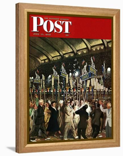 "Republican Convention," Saturday Evening Post Cover, June 19, 1948-John Falter-Framed Premier Image Canvas