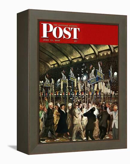 "Republican Convention," Saturday Evening Post Cover, June 19, 1948-John Falter-Framed Premier Image Canvas