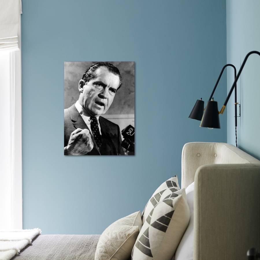 Republican Presidential Candidate Richard Nixon Speaking With A Republican Presidential Candidate Richard Nixon Speaking With A Clenched Fist On April 20 1968 Photo By Art Com