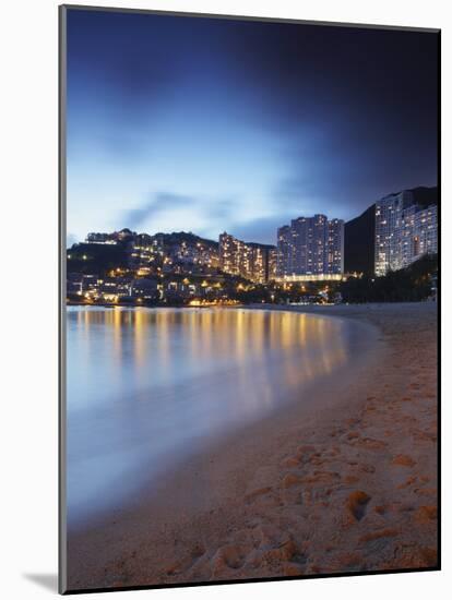 Repulse Bay Beach at Dusk, Hong Kong Island, Hong Kong, China, Asia-Ian Trower-Mounted Photographic Print