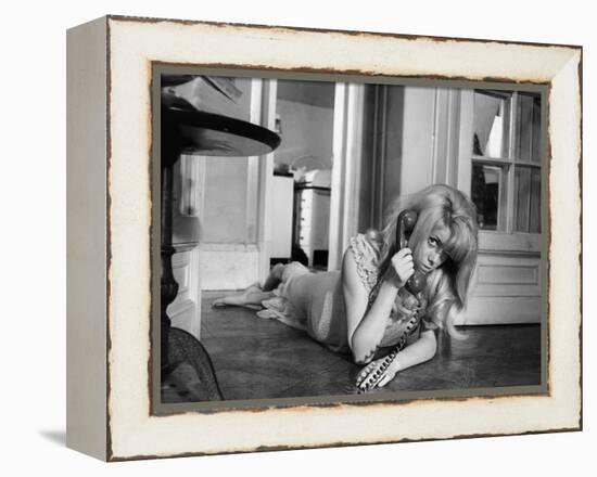 REPULSION, 1965 directed by ROMAN POLANSKI Catherine Deneuve (b/w photo)-null-Framed Stretched Canvas