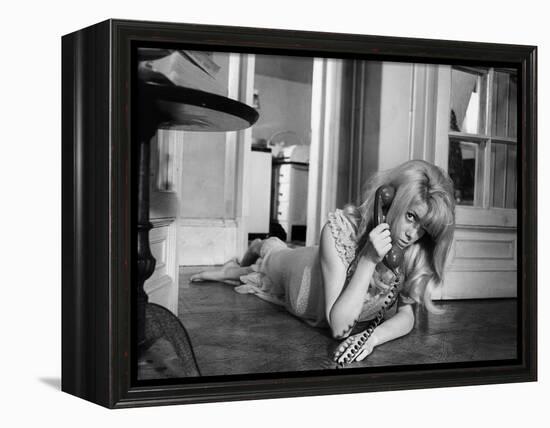 REPULSION, 1965 directed by ROMAN POLANSKI Catherine Deneuve (b/w photo)-null-Framed Stretched Canvas