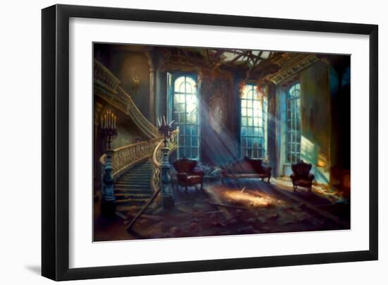 Requiem from the Shadows, 2022, (oil on canvas)-Lee Campbell-Framed Giclee Print