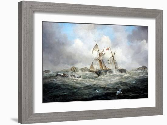 Rescue At Last-Richard Willis-Framed Giclee Print