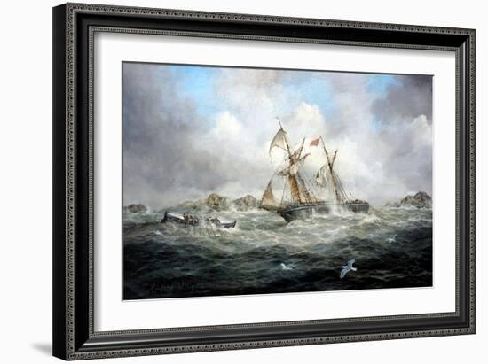 Rescue At Last-Richard Willis-Framed Giclee Print