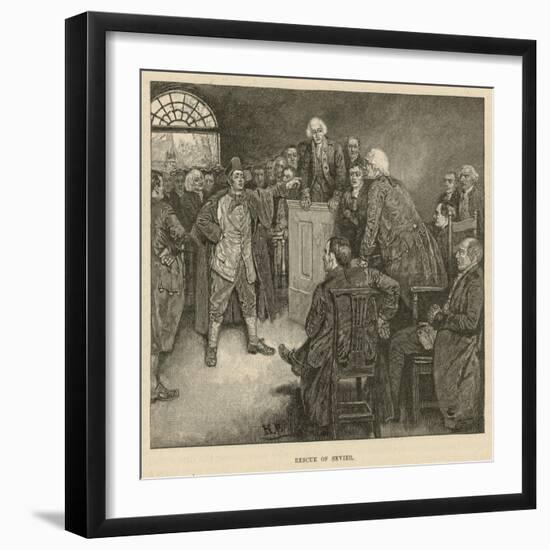 Rescue of Sevier-Howard Pyle-Framed Giclee Print