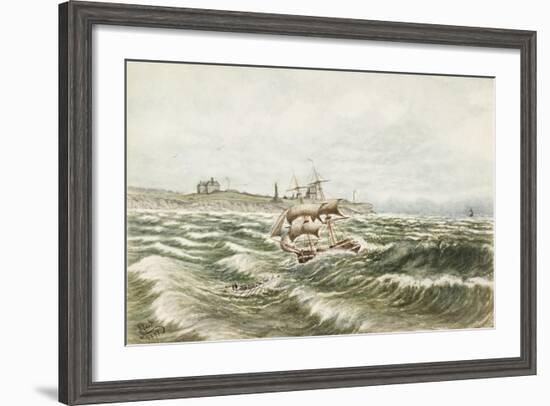 Rescue Off Tynemouth-James Henry Cleet-Framed Giclee Print