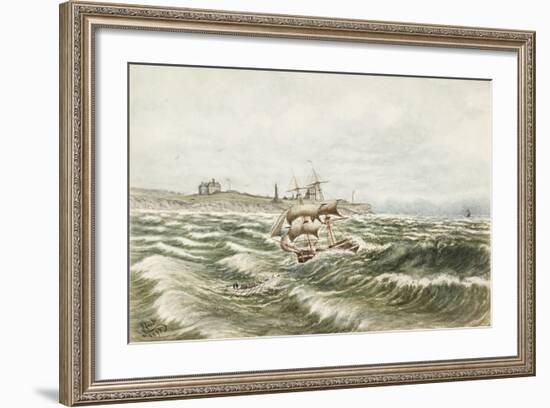 Rescue Off Tynemouth-James Henry Cleet-Framed Giclee Print