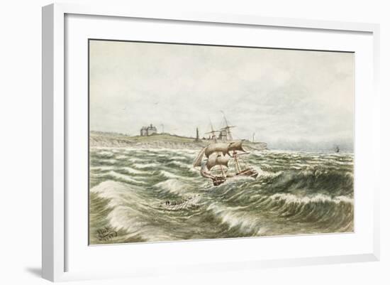 Rescue Off Tynemouth-James Henry Cleet-Framed Giclee Print