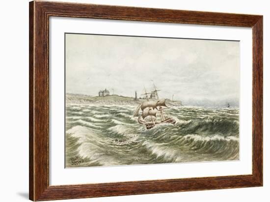 Rescue Off Tynemouth-James Henry Cleet-Framed Giclee Print