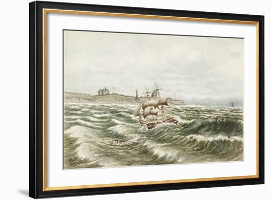 Rescue Off Tynemouth-James Henry Cleet-Framed Giclee Print