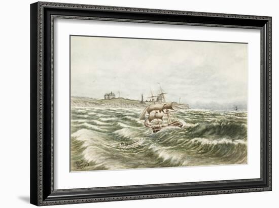 Rescue Off Tynemouth-James Henry Cleet-Framed Giclee Print