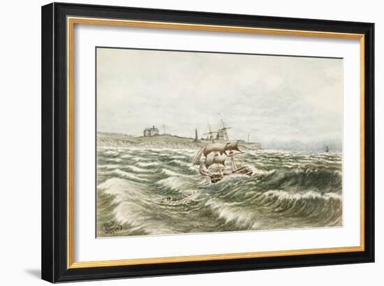 Rescue Off Tynemouth-James Henry Cleet-Framed Giclee Print