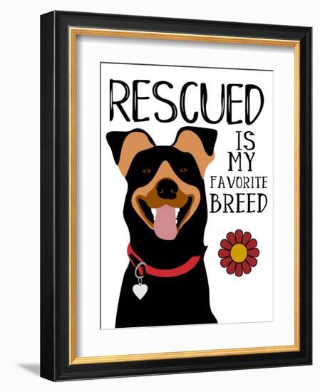 Rescued is my Favorite Breed-Ginger Oliphant-Framed Art Print