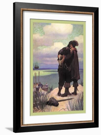 Rescued-Newell Convers Wyeth-Framed Art Print