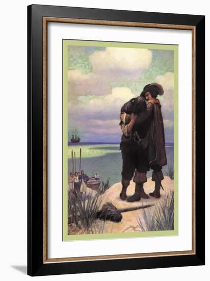 Rescued-Newell Convers Wyeth-Framed Art Print