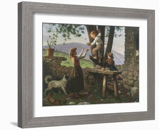 Rescuing the Birdsnest-Antonio Paoletti-Framed Giclee Print